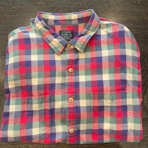 EUC J Crew Flannel Button Down